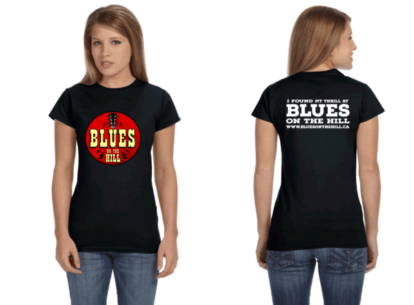 Blues On The Hill - Ladies - Black T "I Found My Thrill"